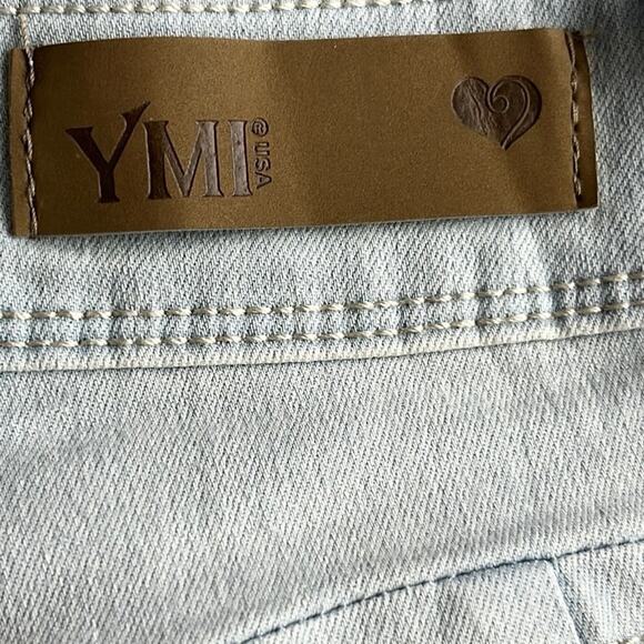 YMI Women's‎ Wannabettabutt Button Down Pencil Skirt Lightwash Size1/25 - Picture 9 of 10